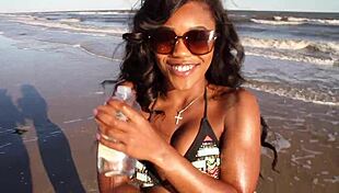 Hey! Watch Her Strip Naked on the Beach Right Now