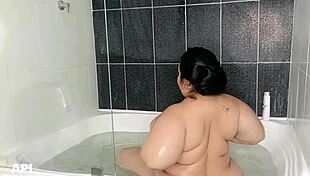 sneaking bath with stepmom's whore while stepdad's out.