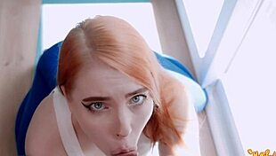 sports training with stepsister mollyredwolf turns into hot titty action, u watching? 🔥