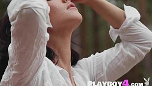 Two hot milf babes undress in softcore striptease showing big tits ass and boobs