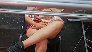 the risky spy camera films secretary nataly at uba faculty