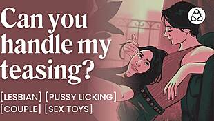 tying up my girlfriend and teasing her with a vibrator in lesbian bdsm roleplay.