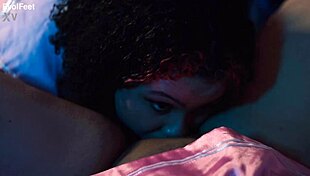 bbw lesbian duo indulges in foot worship and steamy pussy eating with raw passion