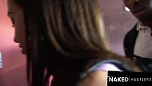 Beautiful Colombian baddie expertly sucks thick black dick with flawless skill.