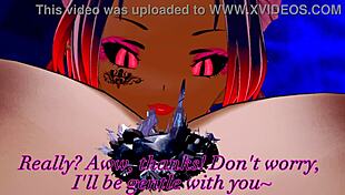 Watch the giant succubus invade with huge tits?