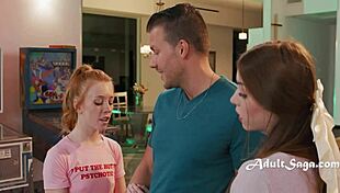 tiny girls fight for codey steele - madi collins and myra moans