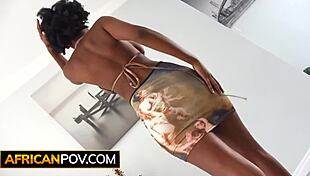 Big Tits Natural Black Teen 18+ Stripped and Pounded at Bikini Audition