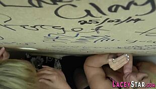 I’m at gloryholes, gobbling huge cocks with my British granny vibe.