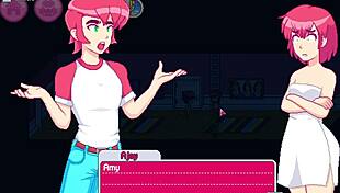 Hey, Step Sister Drops Towel in the Shower, Small Tits Exposed!