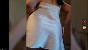 Tia Lucia dances with big nipples on camera