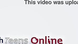 Hot British teen swallows cum after deepthroat and facial