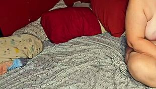 mature milf enjoys intense sex session ending with hard creampie in bedroom