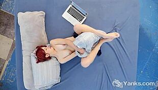 Yanks minx Hedera Ivy can’t stop touching herself. Her solo session with redhead charm is pure heat!