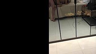 yo, watch this hot wife with big ass cum hard in hotel!