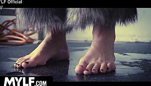 First-time pussy play leads to a wet creampie in tight shaved hole