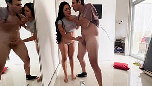 i picked my stepsister's panties and fucked her hard, so wet and sexy 😍