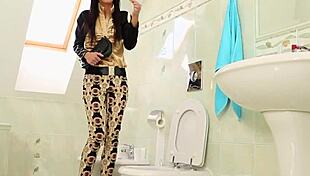 Oh, Look at This Clothed Skank Peeing!