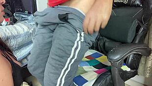 i love this beautiful young girl giving me a sloppy blowjob on my hairy cock