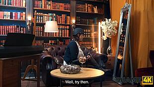 Kinky czech milf mistress rides student in femdom leather fetish