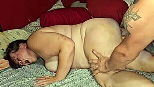 mature milf enjoys intense sex session ending with hard creampie in bedroom