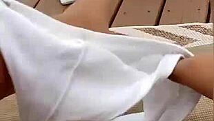 Hooterboy2 shows off his monster cock in pantyhose for a casual encounter