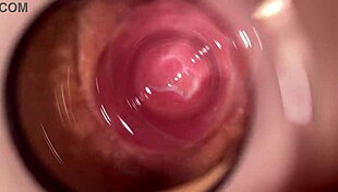 Camera deep inside Mias tight creamy pussy