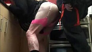 crossdresser enjoys ass to mouth with toys and strapon 😏