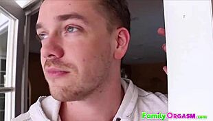 Young stepsister gets fucked and licked by stepbro in taboo group fun