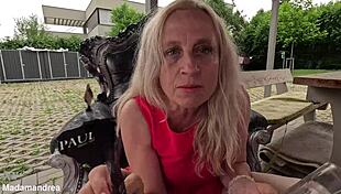 Feeling so horny during masturbation in the hot summer heat.