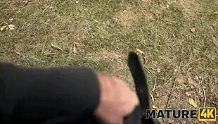 did you see that brunette seduce a guy in the woods and fuck him?