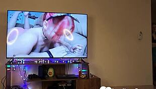 She wants to suck my big cock and give a deepthroat blowjob.