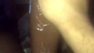 I'm bored with my big black cock late night cumshot