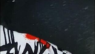 Young lady sucks monster cock for sloppy facial