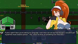 fucking yoni's ass while watching yuri futanari threesome