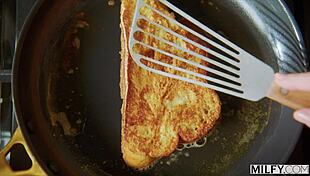 Milfy curvy mom sophia tempted by college studs bbc