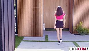 this petite blonde innocent catholic girl is fucking her sympathetic landlord