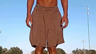 Pretty Skinny Brunette Tastes the Air in Homemade Scene with Husband and Father in Law