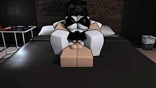 fucking my busty goth friend in roblox