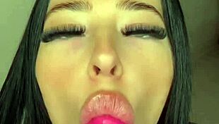 Hey, watch this cute petite slut masturbate with toys on webcam! 😏