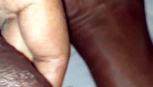 Man Playing With Huge Black Monster Cock Close Up!