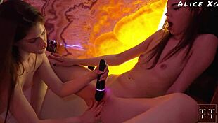 My girlfriend and I are making love like in a dreamy film