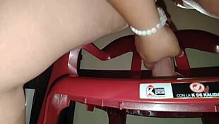 the stepmom uses her new toy