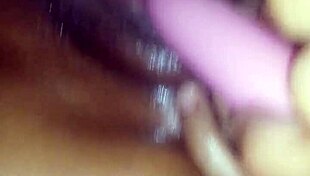 Wife using vibrator for anal play