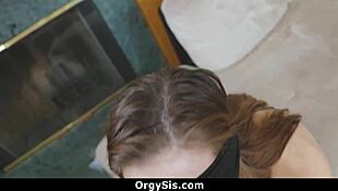 Pervert Stepbrother Blindfolds Stepsis For Sex Escapades