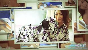 Hot Asian babes in stockings and pantyhose showing off legs in wild action