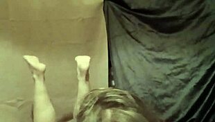 Bound Housewife Flashes In European Bondage Spanking Session