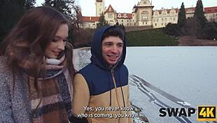 hey, ever seen a kinky couple share a hot girl in a wild threesome?