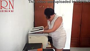 Security Cam Catches Secretary Naked At Work With Ripped Clothes