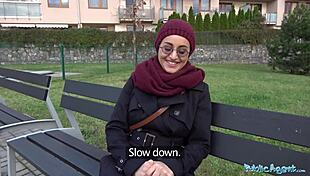 public agent tempts afghan beauty for cash fuck with big cock