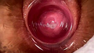 Camera deep inside Mias tight creamy pussy